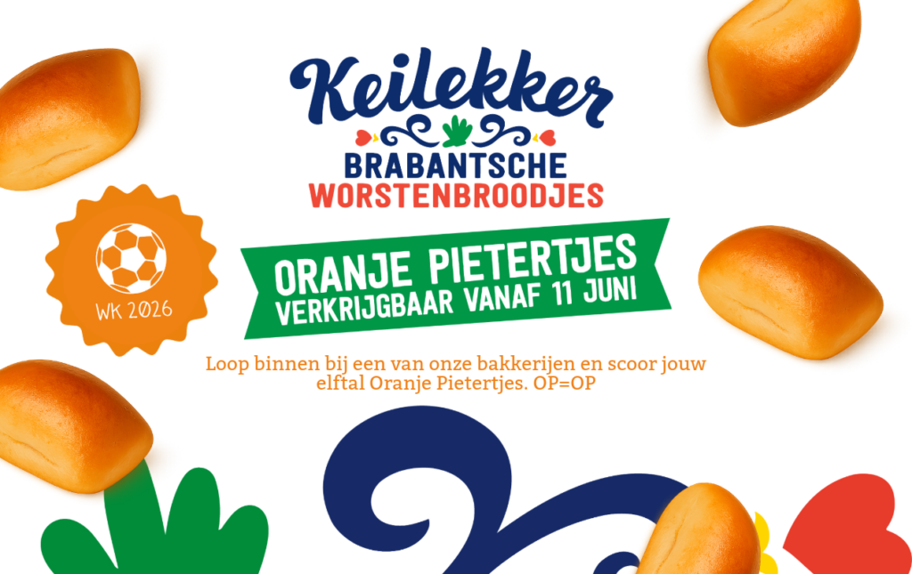 Oranje mini worstenbroodjes